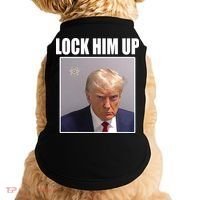Lock Him Up Donald Trump Mugshot Doggie Tank thumb 0