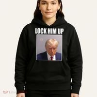 Lock Him Up Donald Trump Mugshot Hoodie thumb 5