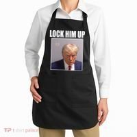 Lock Him Up Donald Trump Mugshot Apron thumb 2