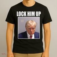 Lock Him Up Donald Trump Mugshot T-Shirt thumb 3