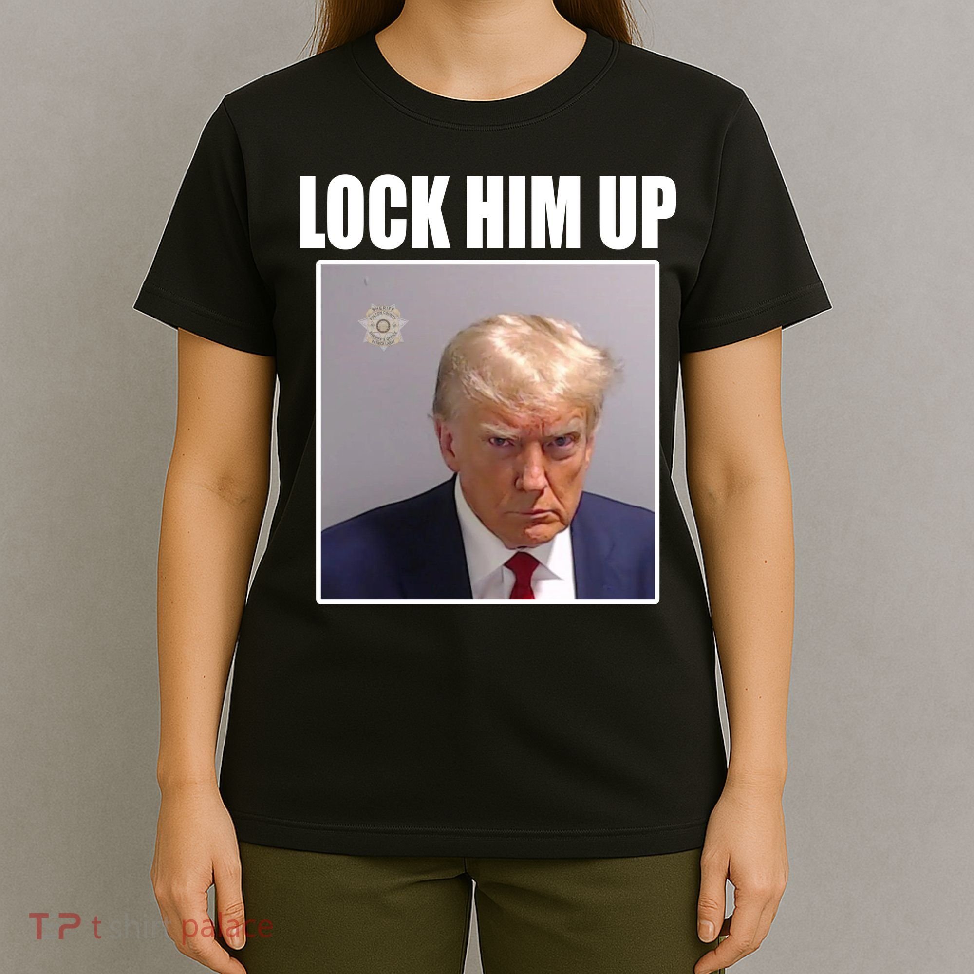 Lock Him Up Donald Trump Mugshot T-Shirt