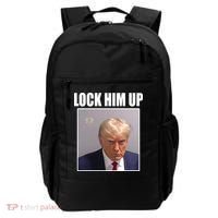 Lock Him Up Donald Trump Mugshot Backpack thumb 0