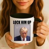 Lock Him Up Donald Trump Mugshot Coffee Mug thumb 3