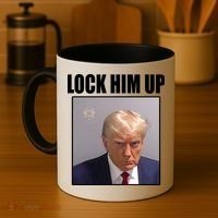Lock Him Up Donald Trump Mugshot Coffee Mug thumb 4