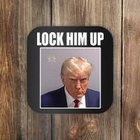 Lock Him Up Donald Trump Mugshot Coaster thumb 0