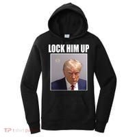 Lock Him Up Donald Trump Mugshot Women's Hoodie thumb 0