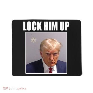 Lock Him Up Donald Trump Mugshot Mousepad