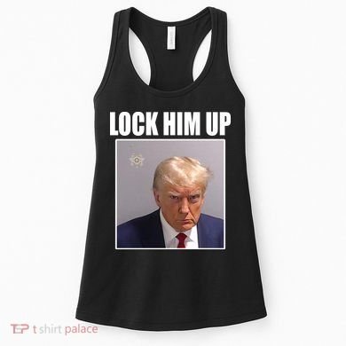 Lock Him Up Donald Trump Mugshot Women's Tank Top