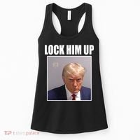 Lock Him Up Donald Trump Mugshot Women's Tank Top thumb 0