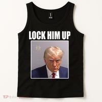 Lock Him Up Donald Trump Mugshot Tank Top thumb 2