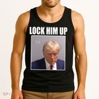 Lock Him Up Donald Trump Mugshot Tank Top thumb 3