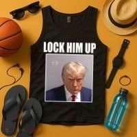 Lock Him Up Donald Trump Mugshot Tank Top thumb 4