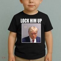 Lock Him Up Donald Trump Mugshot Toddler T-Shirt thumb 2