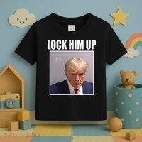 Lock Him Up Donald Trump Mugshot Toddler T-Shirt thumb 3