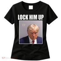 Lock Him Up Donald Trump Mugshot Women's T-Shirt thumb 0