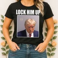 Lock Him Up Donald Trump Mugshot Women's T-Shirt thumb 2