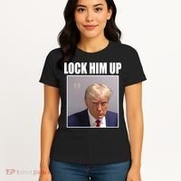 Lock Him Up Donald Trump Mugshot Women's T-Shirt thumb 4