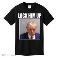 Lock Him Up Donald Trump Mugshot Kids T-Shirt thumb 0
