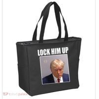 Lock Him Up Donald Trump Mugshot Tote Bag thumb 2