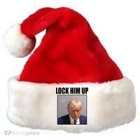 Lock Him Up Donald Trump Mugshot Santa Hat thumb 0