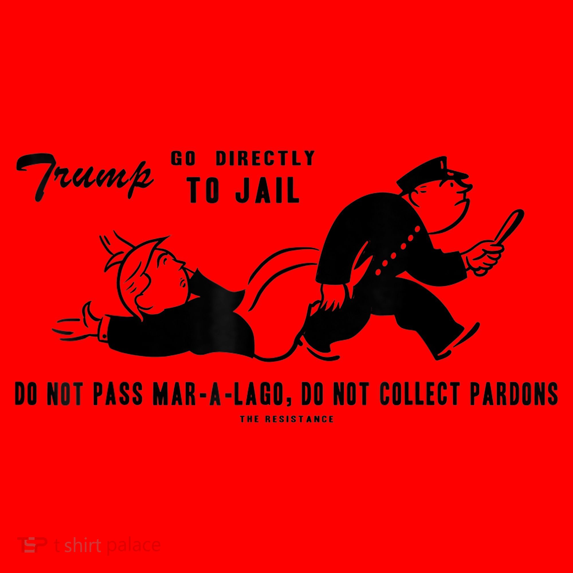 Lock Him Up Jail Trump Santa Hat