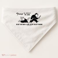 Lock Him Up Jail Trump USA-Made Doggie Bandana thumb 0
