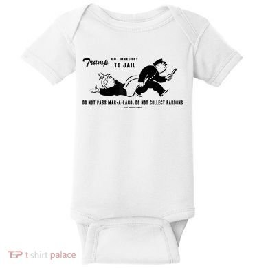 Lock Him Up Jail Trump Baby Bodysuit