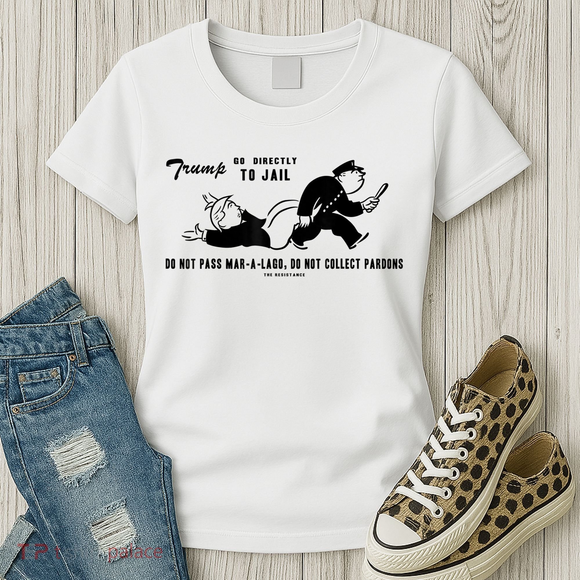Lock Him Up Jail Trump Women's T-Shirt
