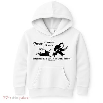 Lock Him Up Jail Trump Kids Hoodie
