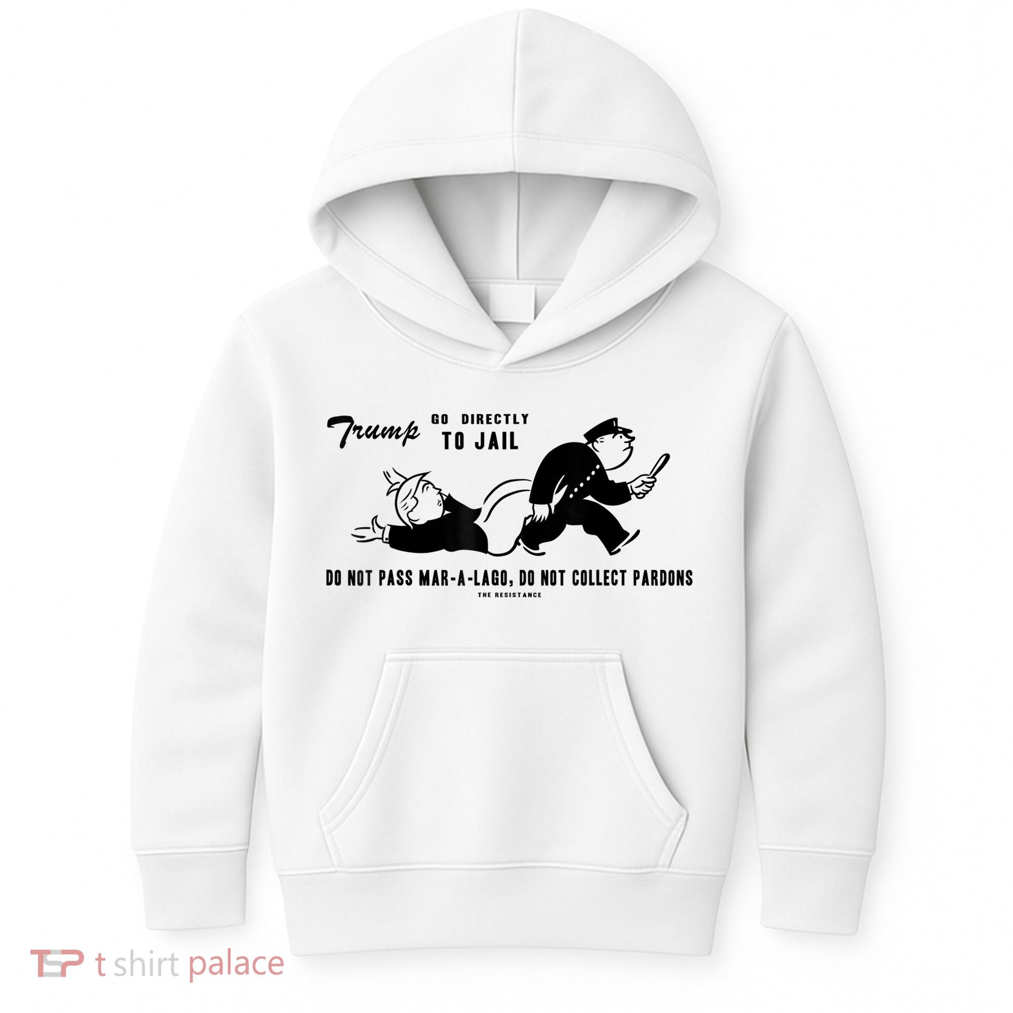 Lock Him Up Jail Trump Kids Hoodie