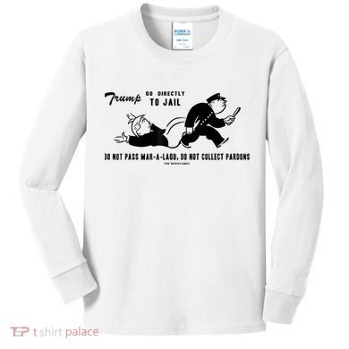 Lock Him Up Jail Trump Kids Long Sleeve Shirt