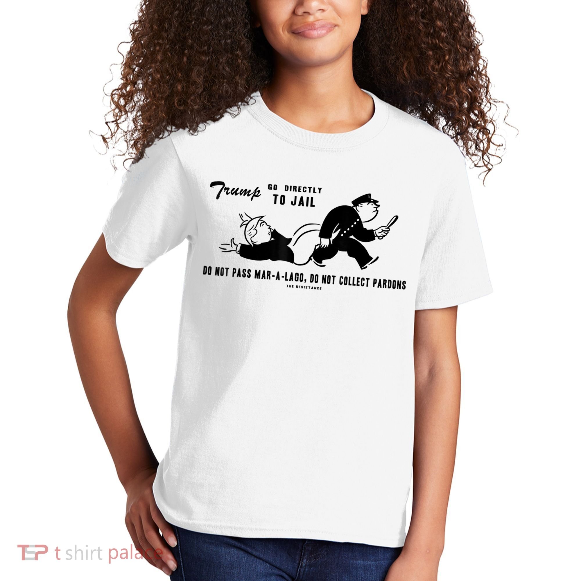Lock Him Up Jail Trump Kids T-Shirt