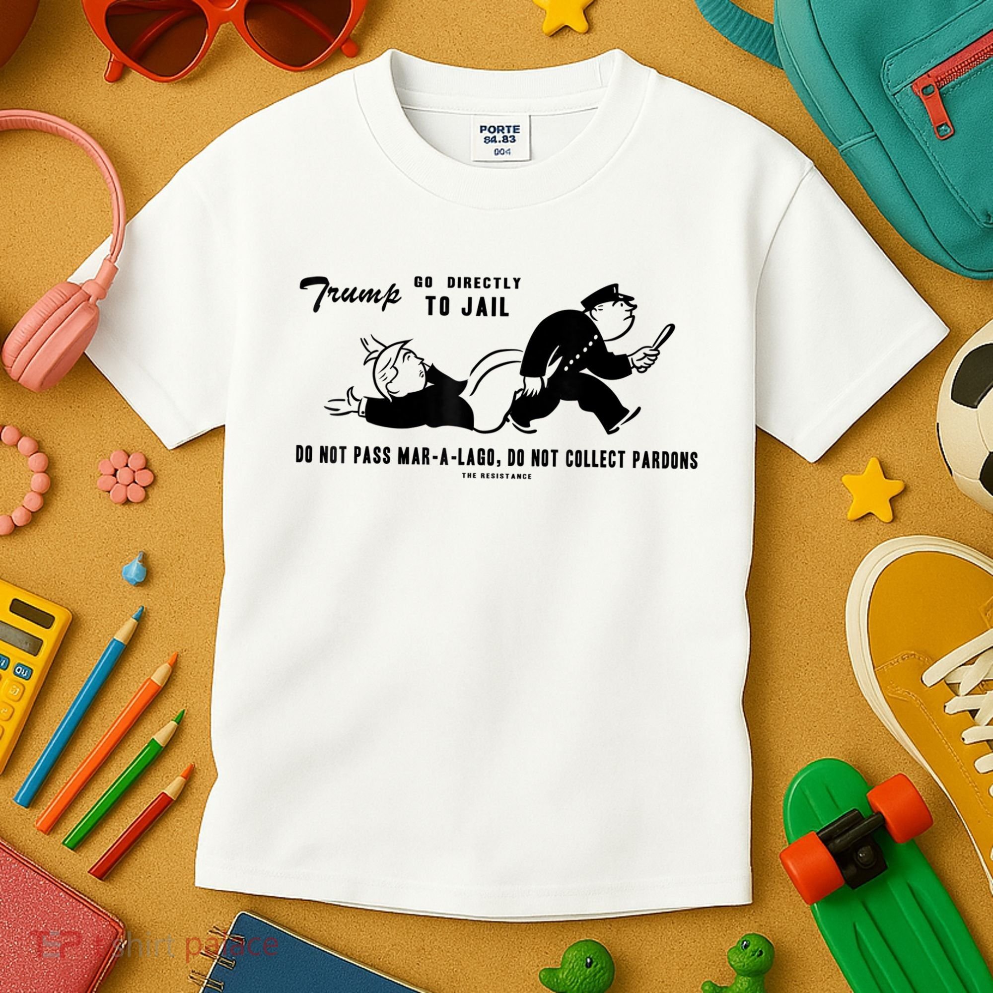 Lock Him Up Jail Trump Kids T-Shirt