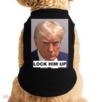 Lock Him Up Donald Trump Mugshot Jail Doggie Tank thumb 0