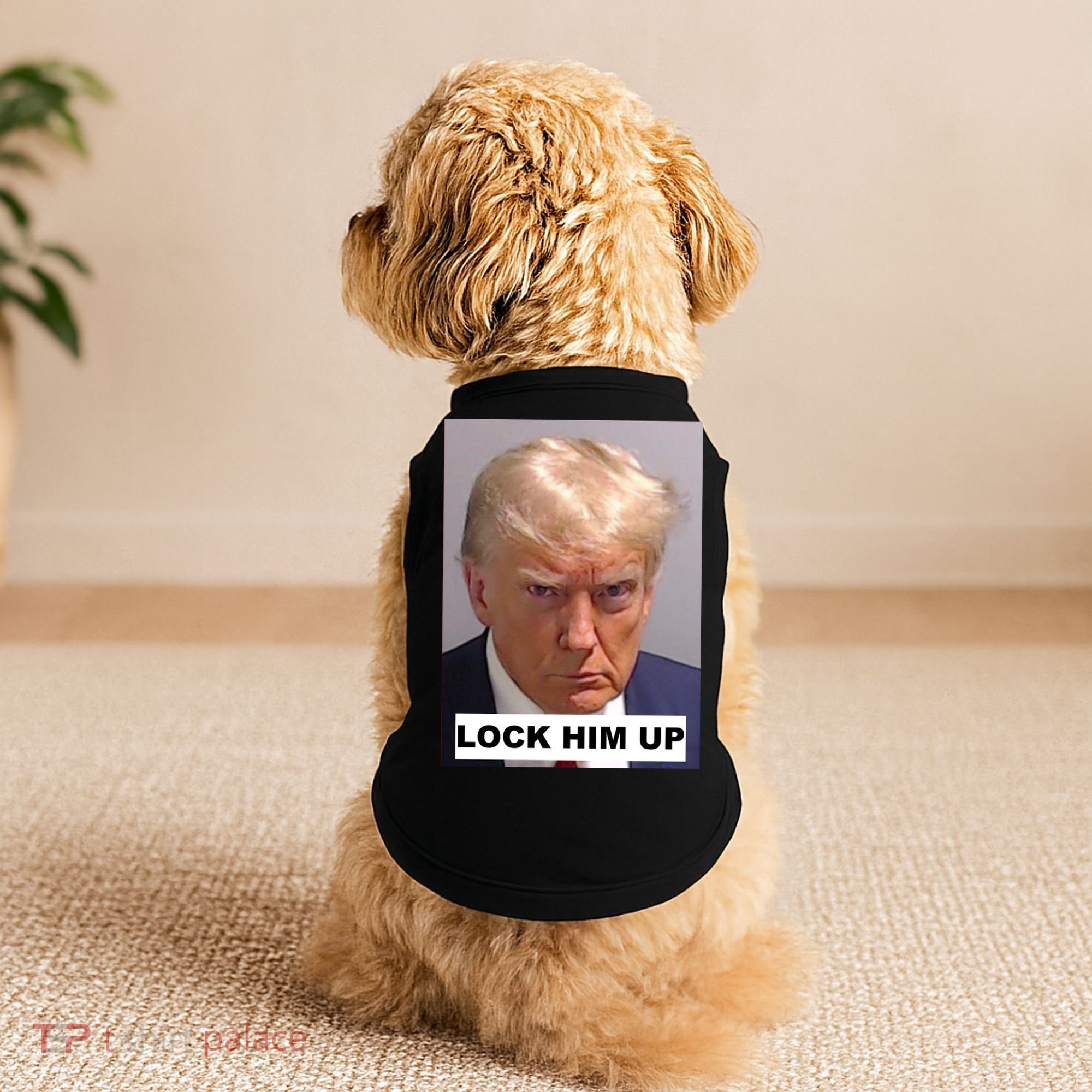 Lock Him Up Donald Trump Mugshot Jail Doggie Tank