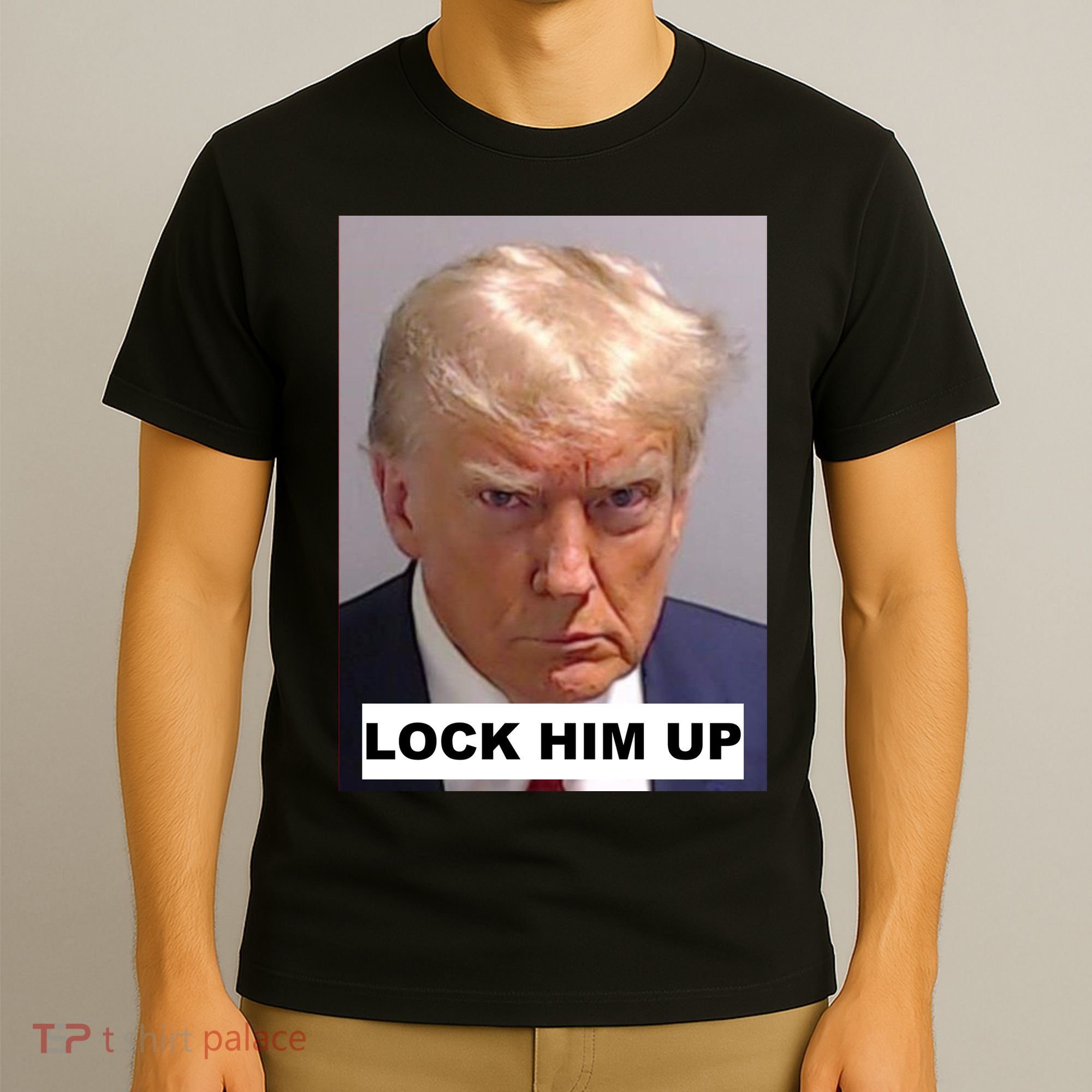 Lock Him Up Donald Trump Mugshot Jail T-Shirt