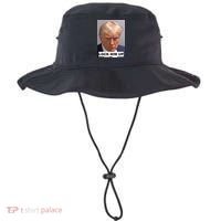 Lock Him Up Donald Trump Mugshot Jail Bucket Hat thumb 0