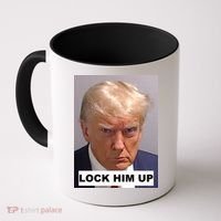 Lock Him Up Donald Trump Mugshot Jail Coffee Mug thumb 0
