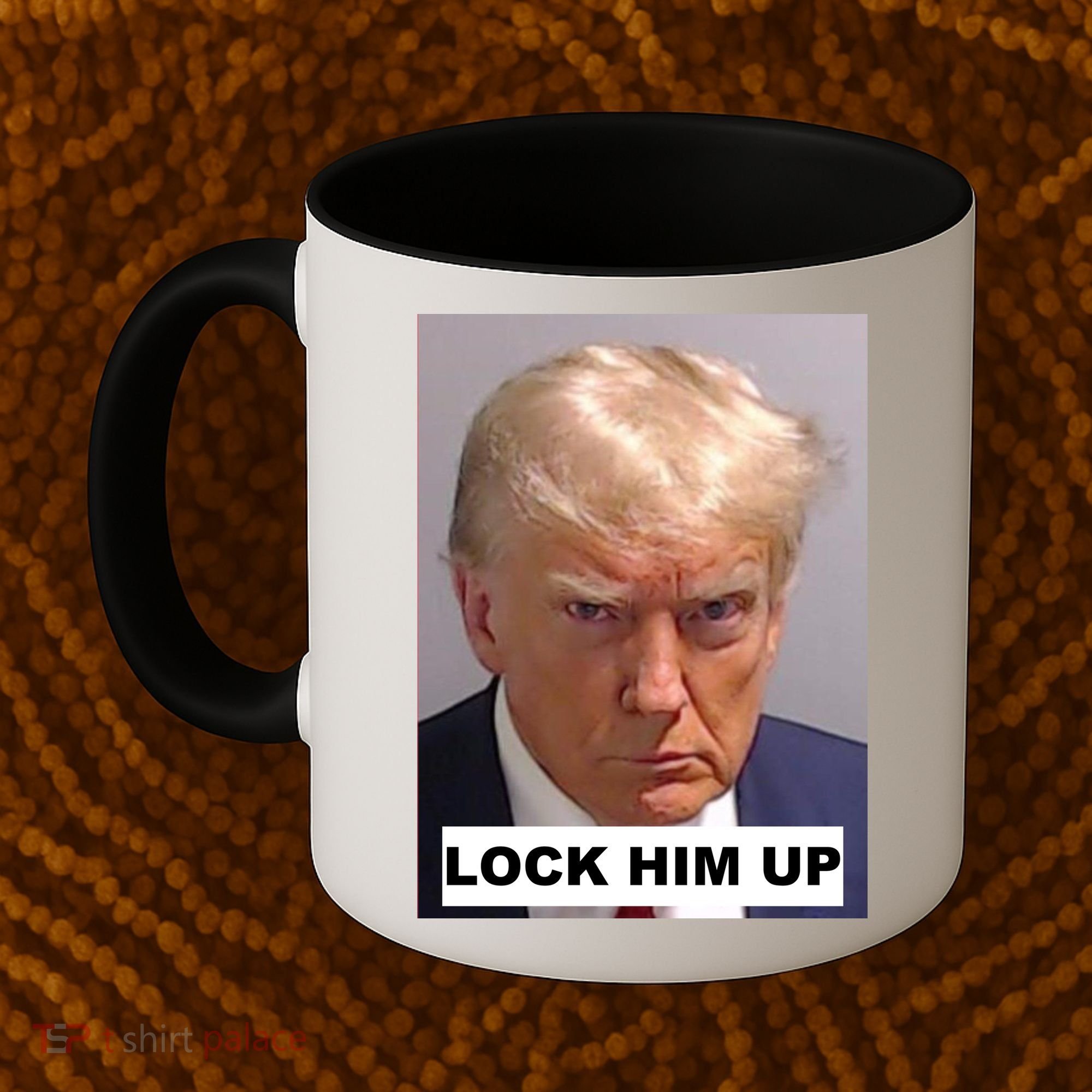 Lock Him Up Donald Trump Mugshot Jail Coffee Mug