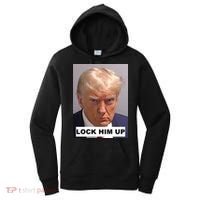 Lock Him Up Donald Trump Mugshot Jail Women's Hoodie thumb 0