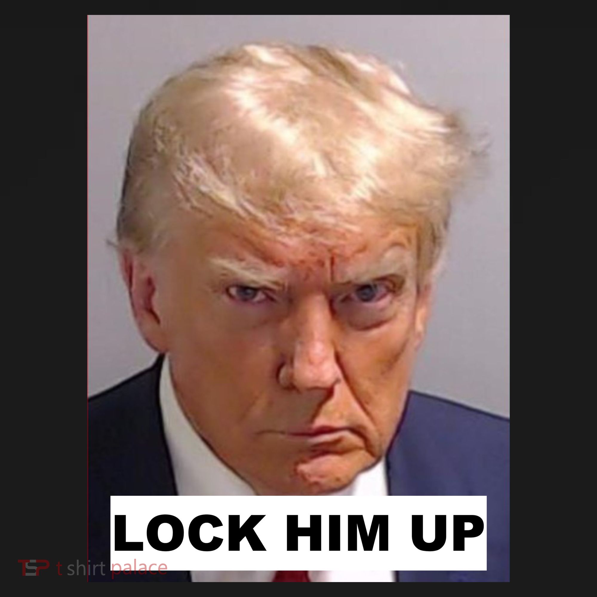 Lock Him Up Donald Trump Mugshot Jail Women's Hoodie