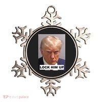 Lock Him Up Donald Trump Mugshot Jail Ornament thumb 0