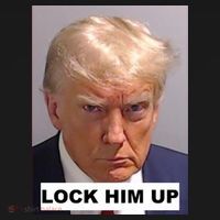 Lock Him Up Donald Trump Mugshot Jail Ornament thumb 1