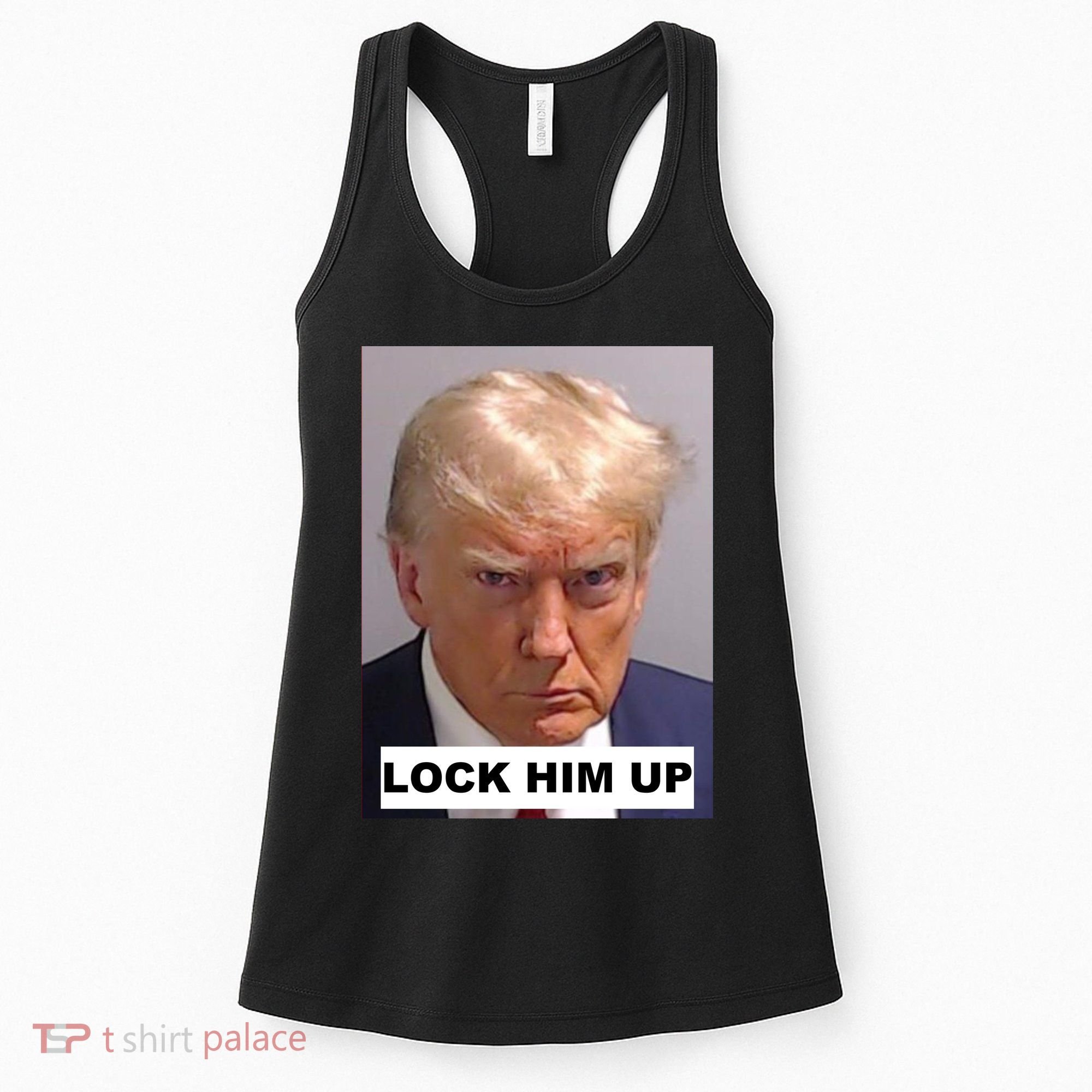 Lock Him Up Donald Trump Mugshot Jail Women's Tank Top