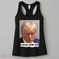 Lock Him Up Donald Trump Mugshot Jail Women's Tank Top thumb 3