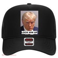 Lock Him Up Donald Trump Mugshot Jail Hat thumb 0