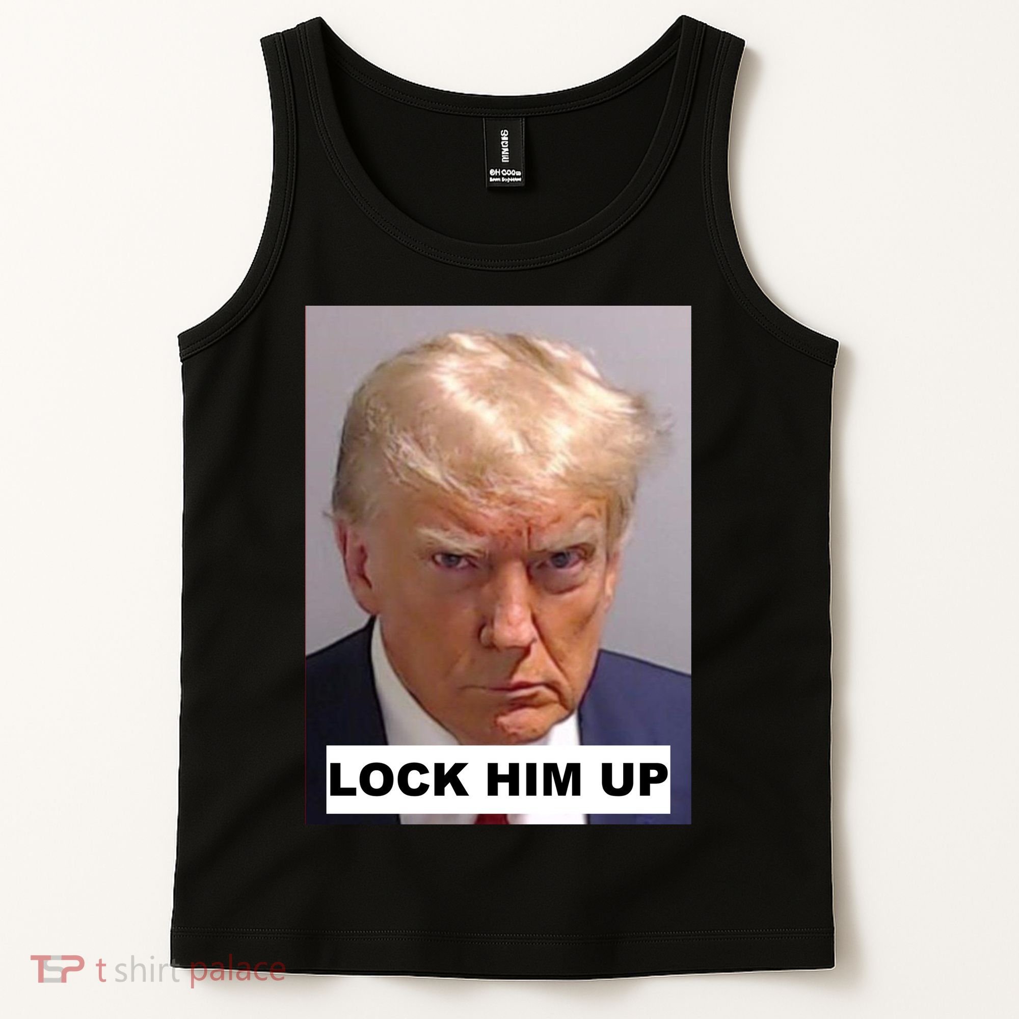 Lock Him Up Donald Trump Mugshot Jail Tank Top