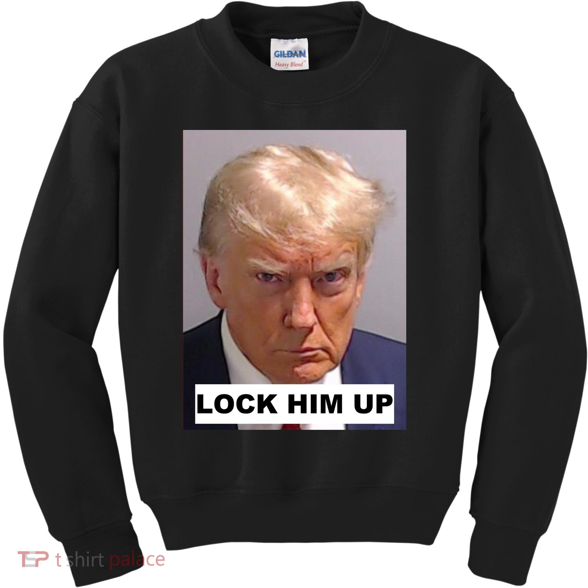 Lock Him Up Donald Trump Mugshot Jail Kids Sweatshirt