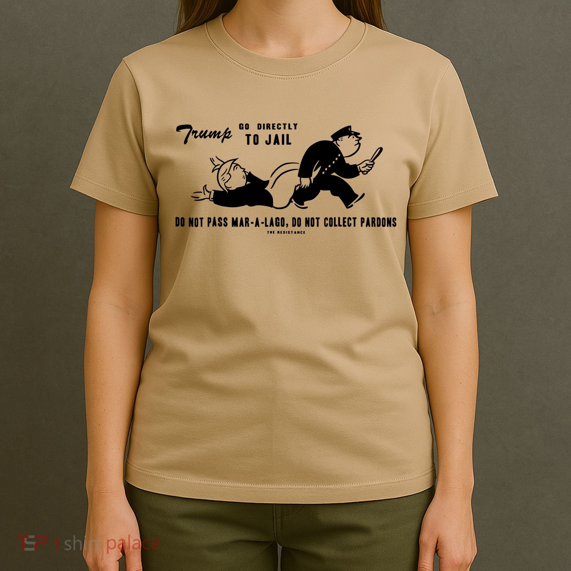 Lock Him Up Jail Trump TShirt Vintage Gift For Men Women Funny Tee T-Shirt
