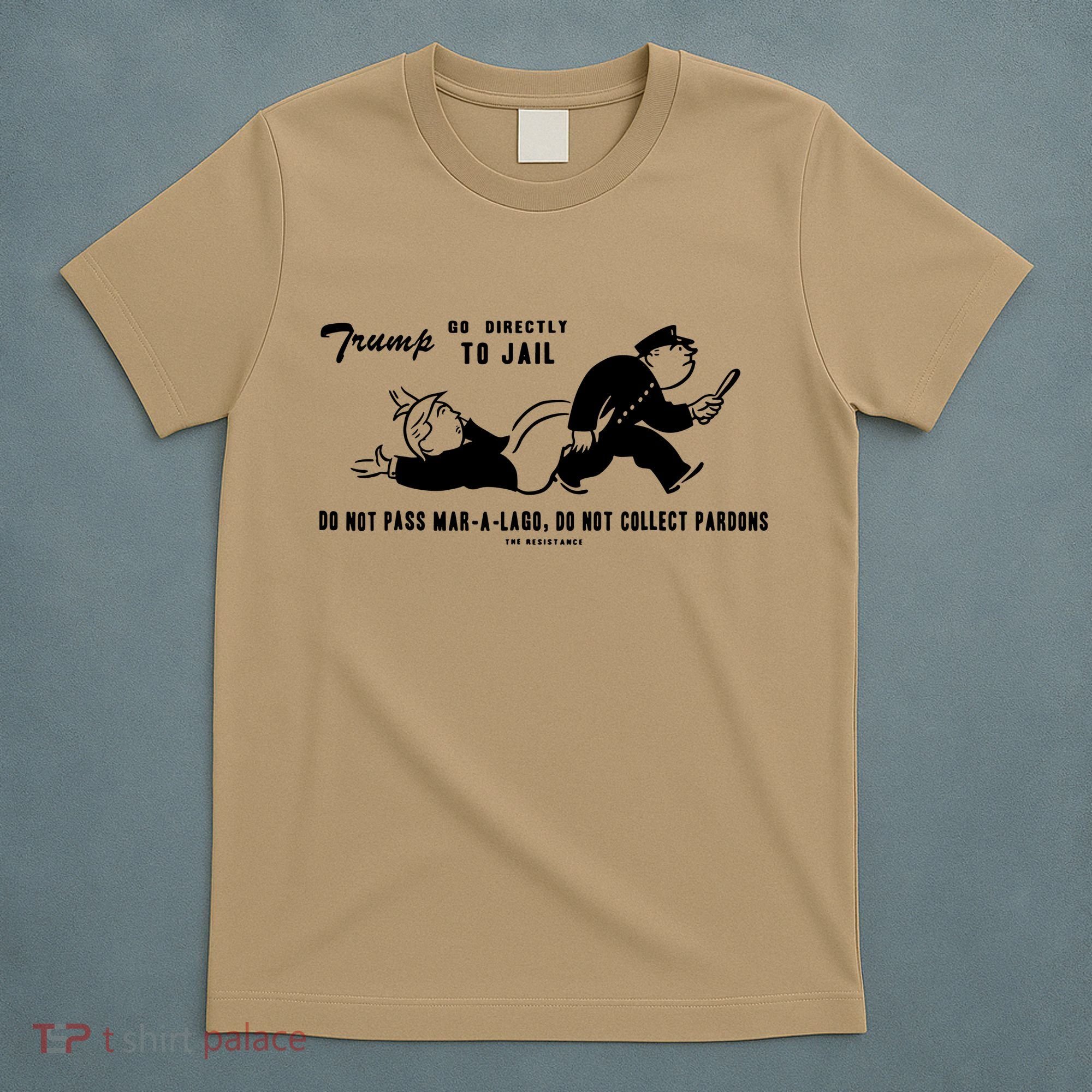 Lock Him Up Jail Trump TShirt Vintage Gift For Men Women Funny Tee T-Shirt